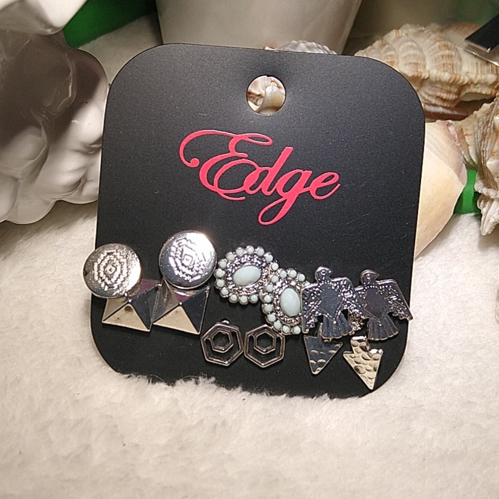 A set of 6 pairs of earrings